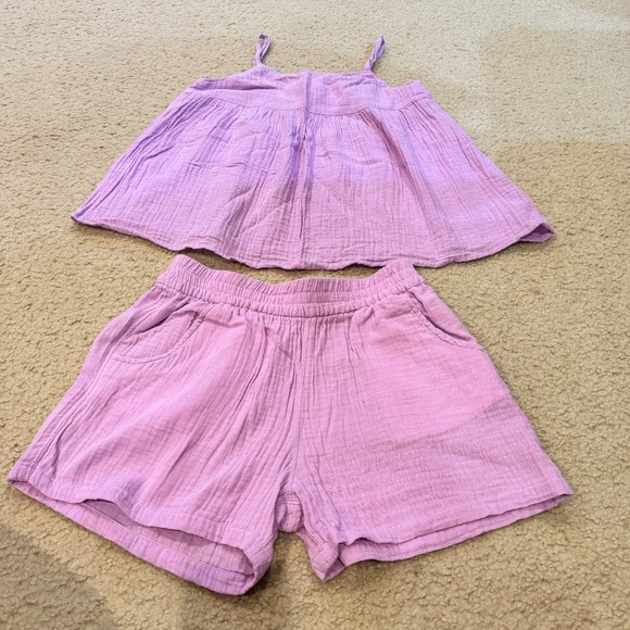 Cat & Jack lilac tank & shorts set size L - Picture 1 of 5